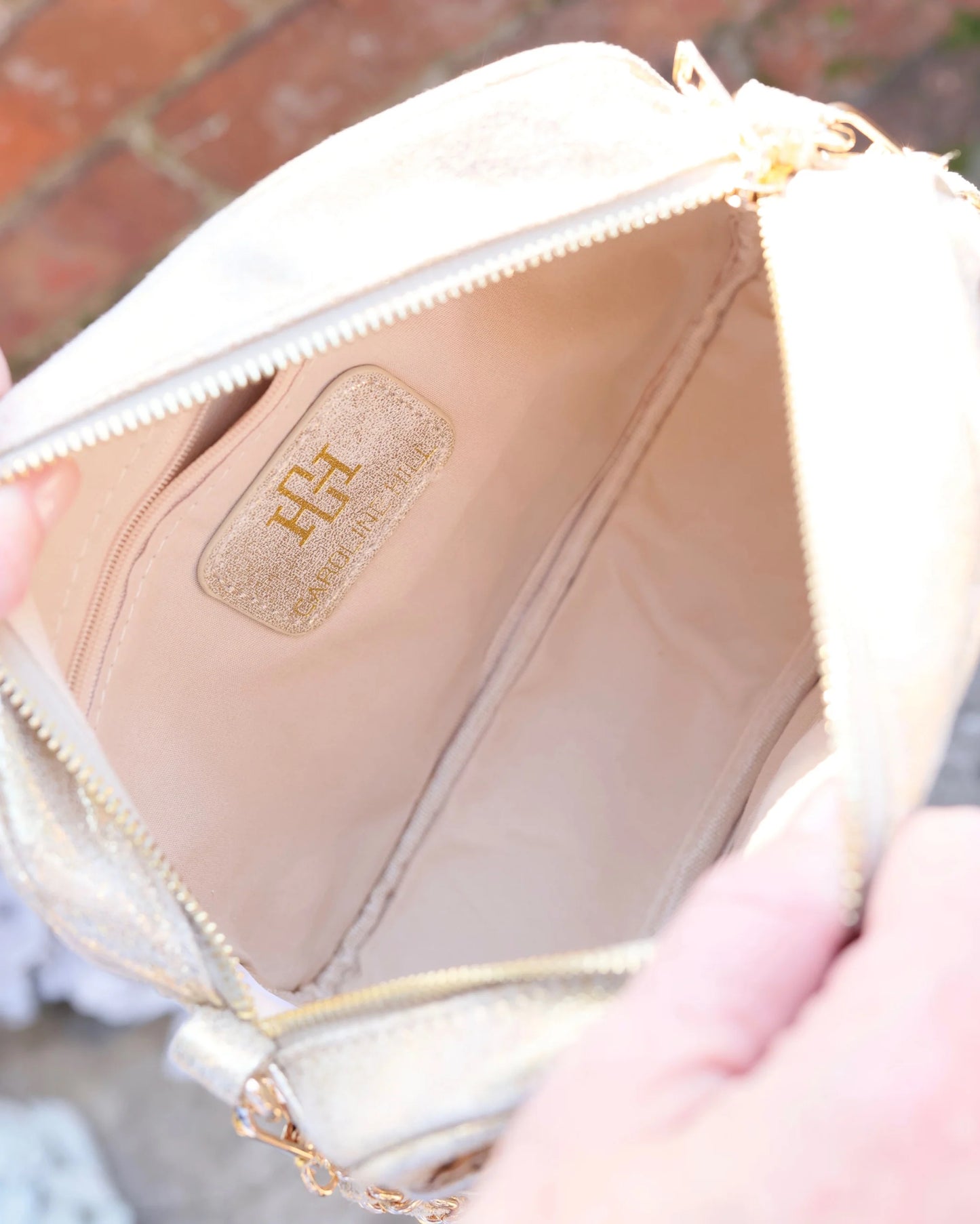 Caroline Hill Fiona Crossbody Champagne Pop