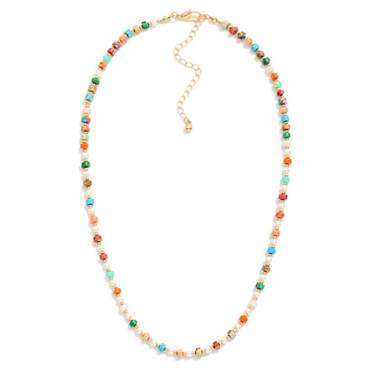 Sophia Gem & Pearl Necklace