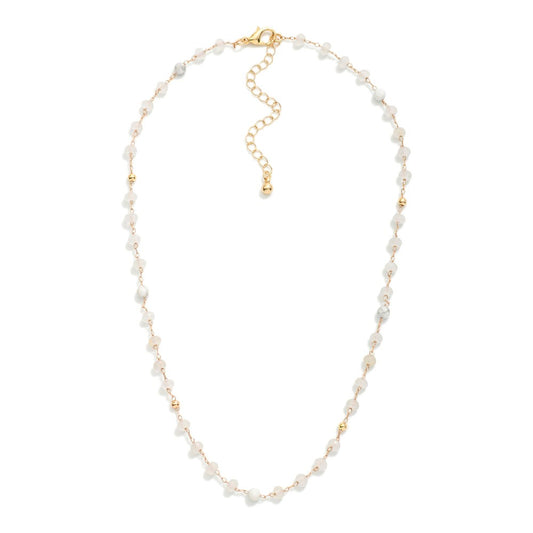 Marble Gem Necklace