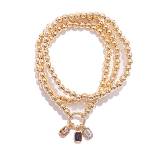 Emilia Charm Bracelet Trio