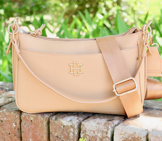 Caroline Hill Paxton Crossbody with Pockets Tan PB