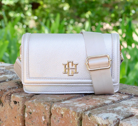 Caroline Hill Maverick Crossbody with Pocket Pearl PB