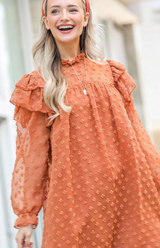 Kendra Dotted Mini Dress