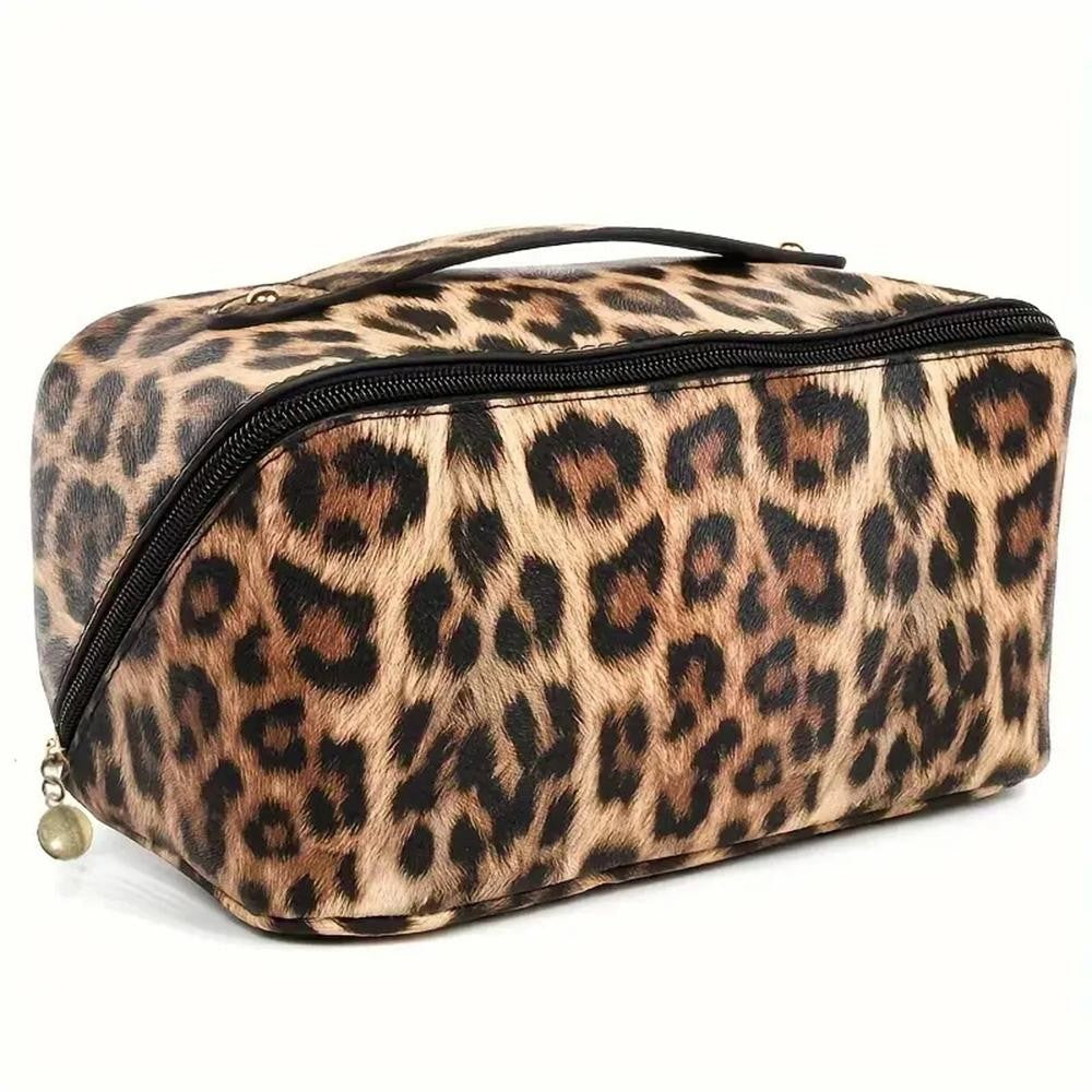 Cici Leopard Makeup Bag