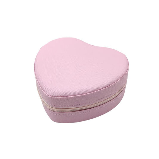 Vegan Leather Heart Jewelry Box