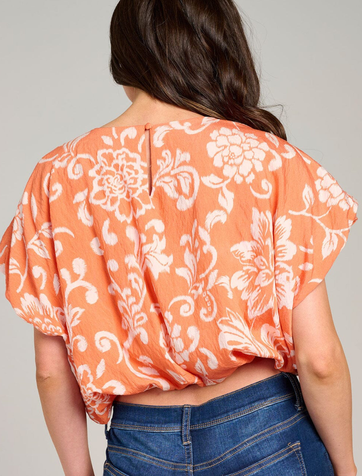 Harper Cropped Floral Blouse