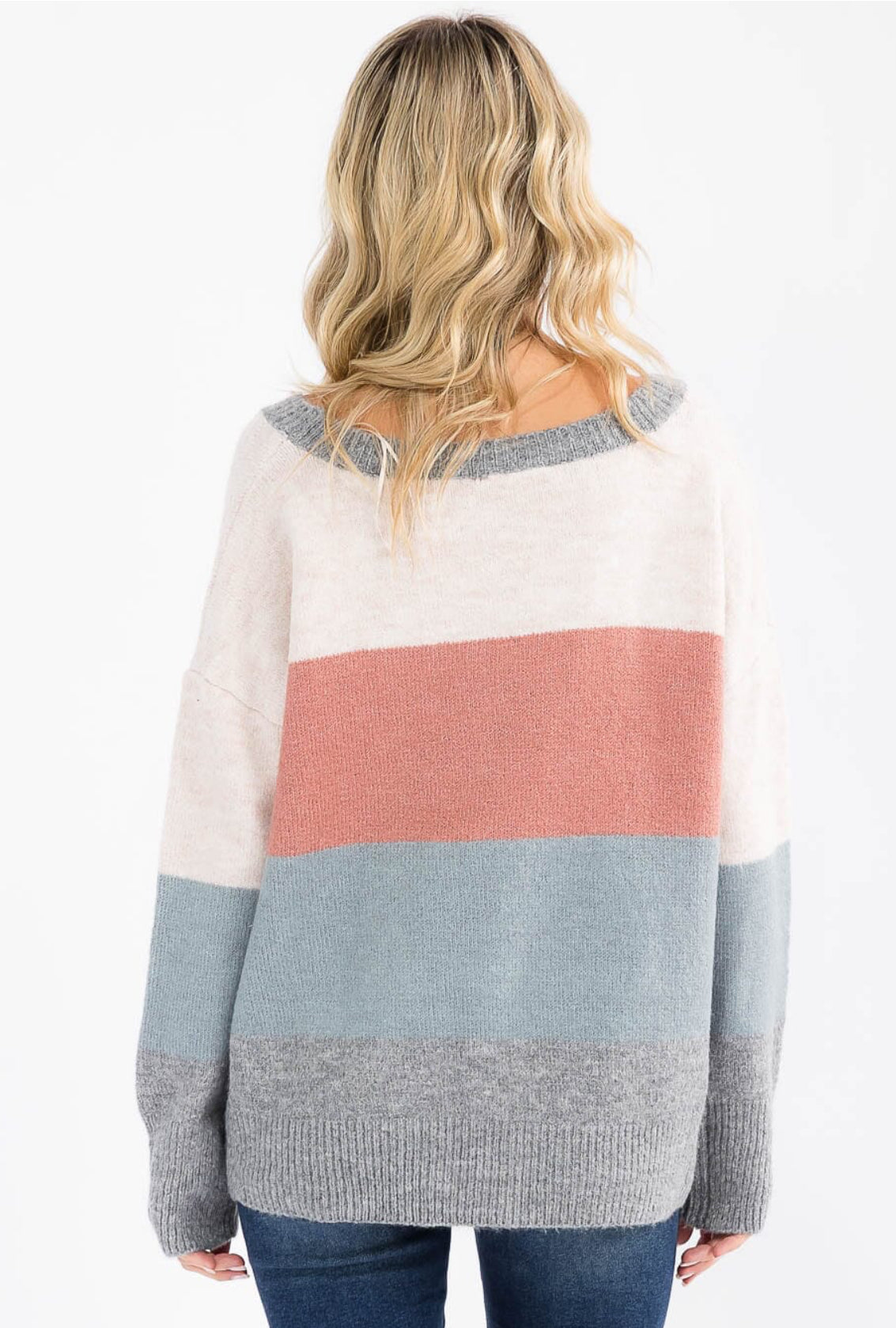 Claire Color Block Sweater