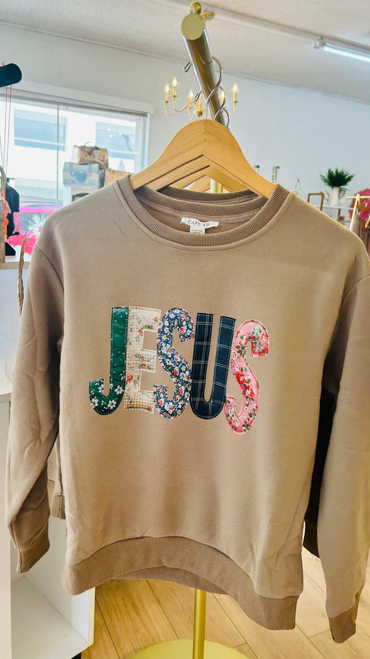 Patchwork Jesus Sweatshirt