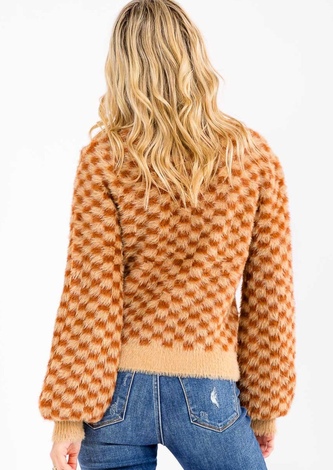 Rory Checkered Cardigan