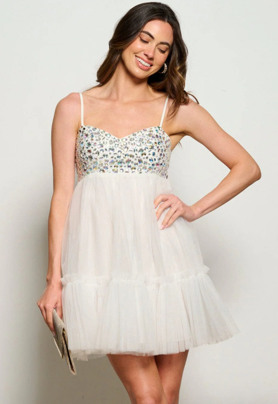 Yasmin Tiered Ruffle Mini Dress