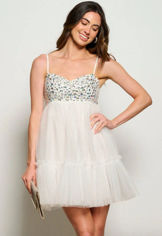 Yasmin Tiered Ruffle Mini Dress