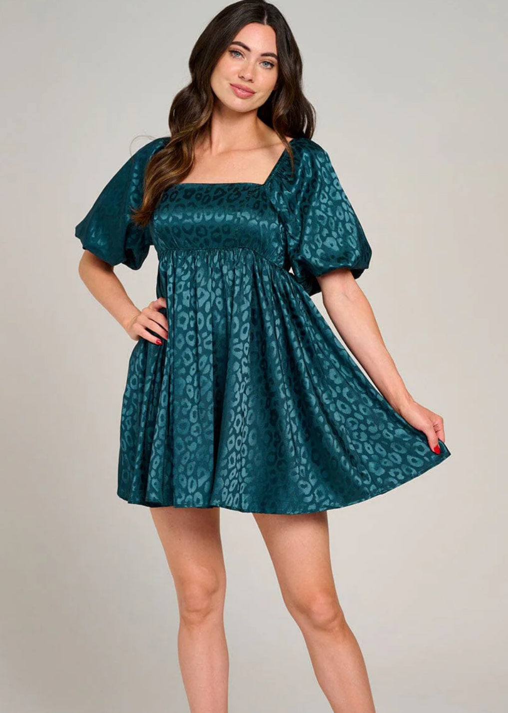 Selina Leopard Mini Dress