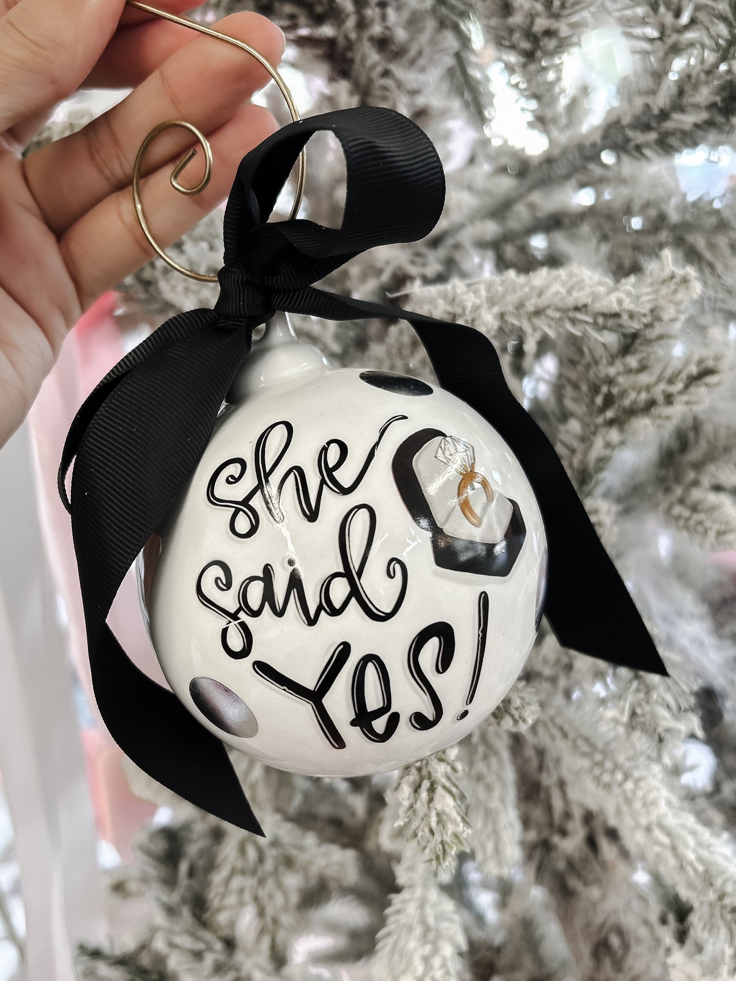 Ceramic Engagement Ornament