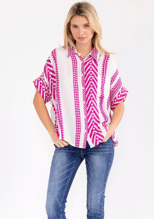 Jaynie Button Up Top