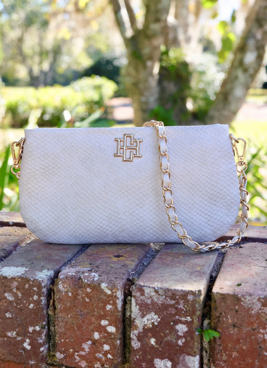 Caroline Hill Livi Crossbody Shimmer Champagne