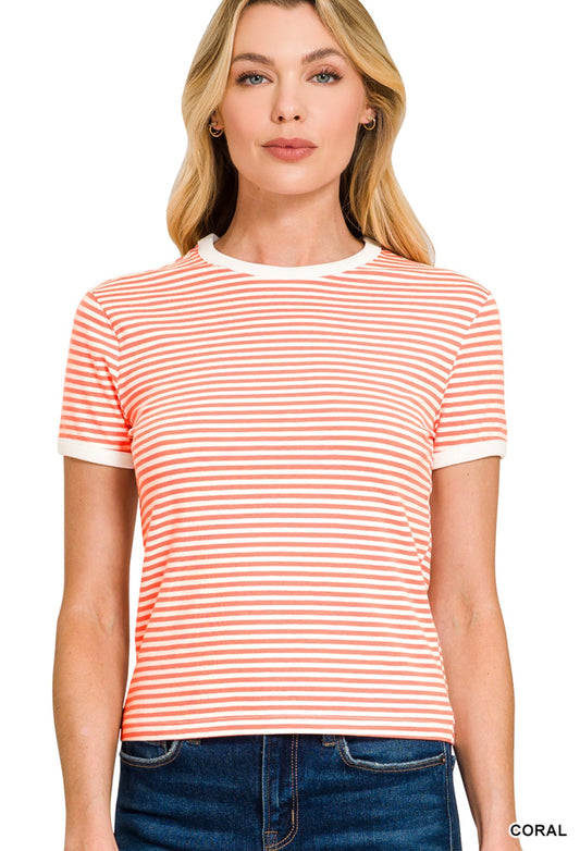 Lydia Striped Tee