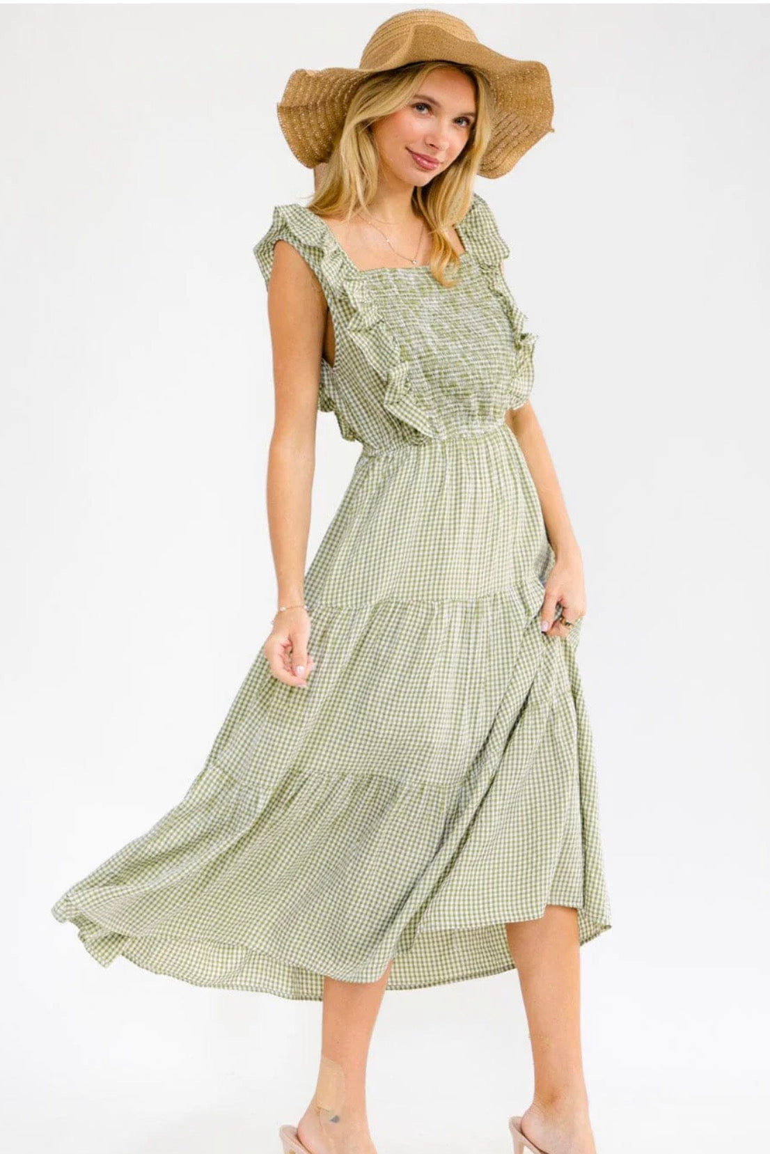 Cove Gingham Maxi Dress