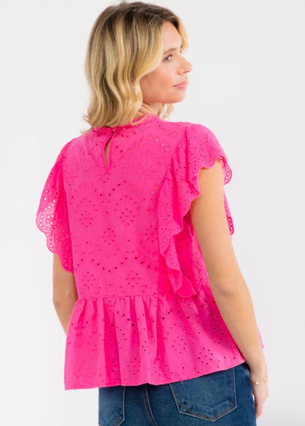 Georgia Eyelet Top