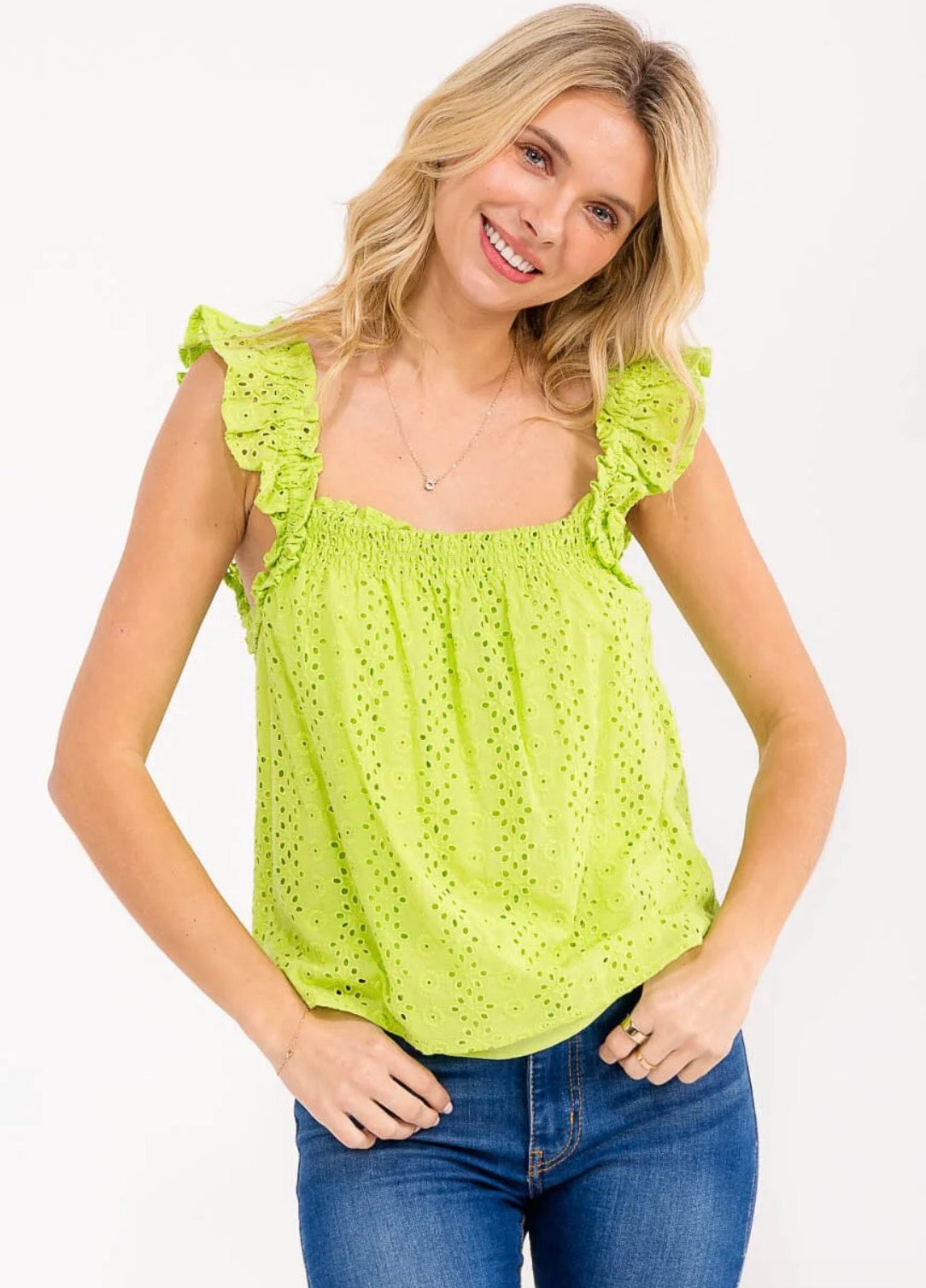 Laine Eyelet Top