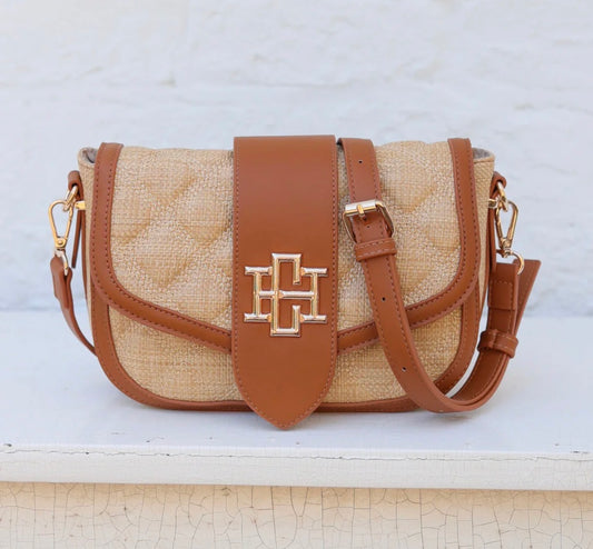 Caroline Hill Griffin Crossbody Natural Saddle DQ