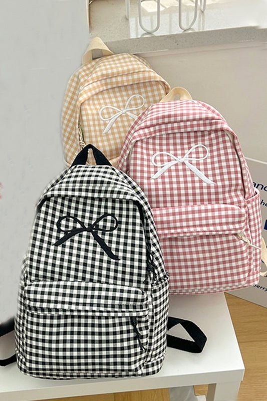 Emily Bow Checkered Backpack