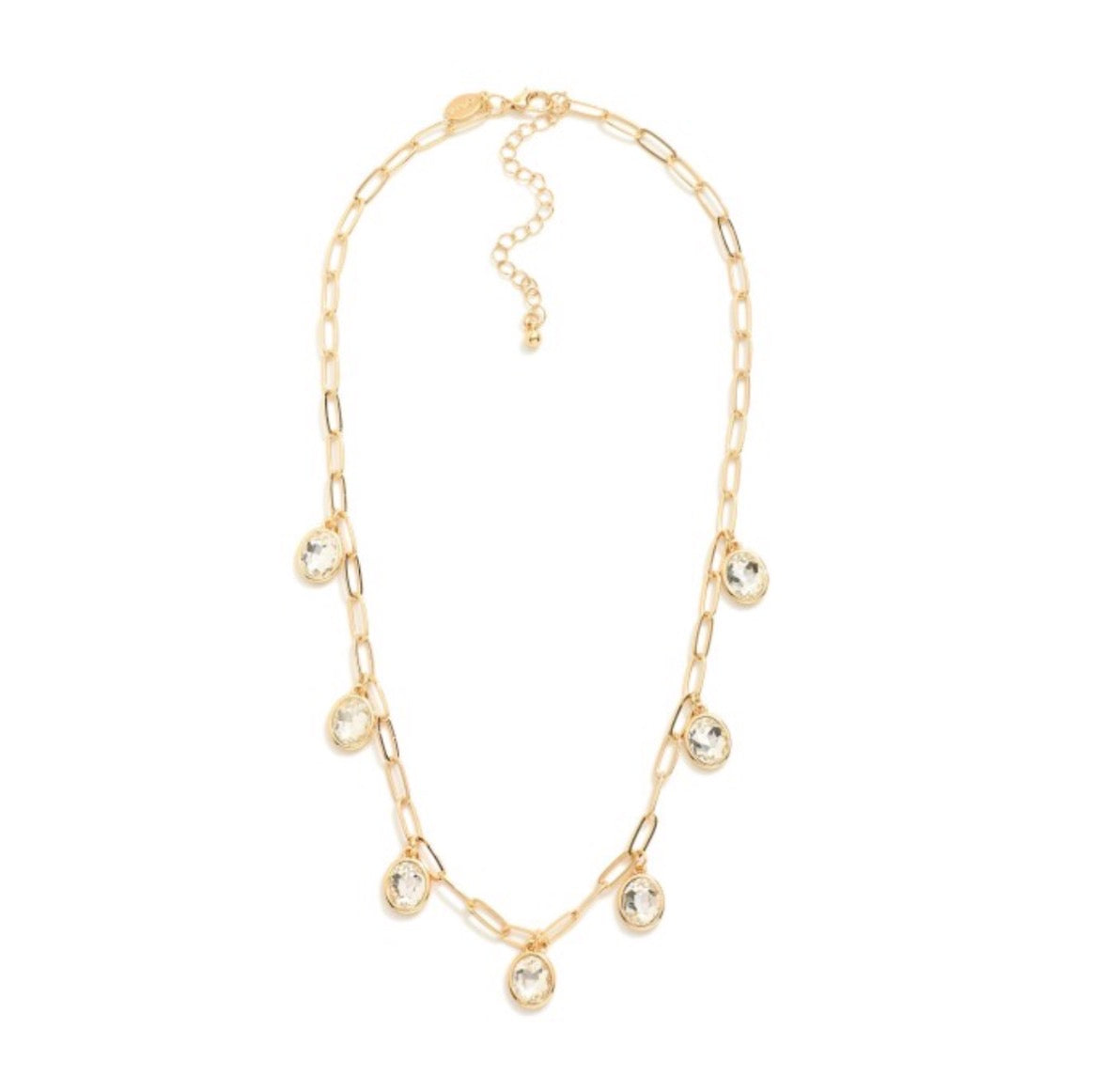Priya Crystal Dangle Necklace