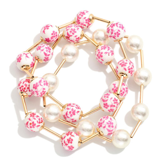 Winnie Pink Porcelain Bracelet
