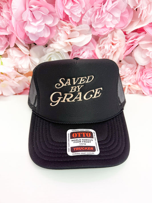 Saved by Grace Trucker Hat