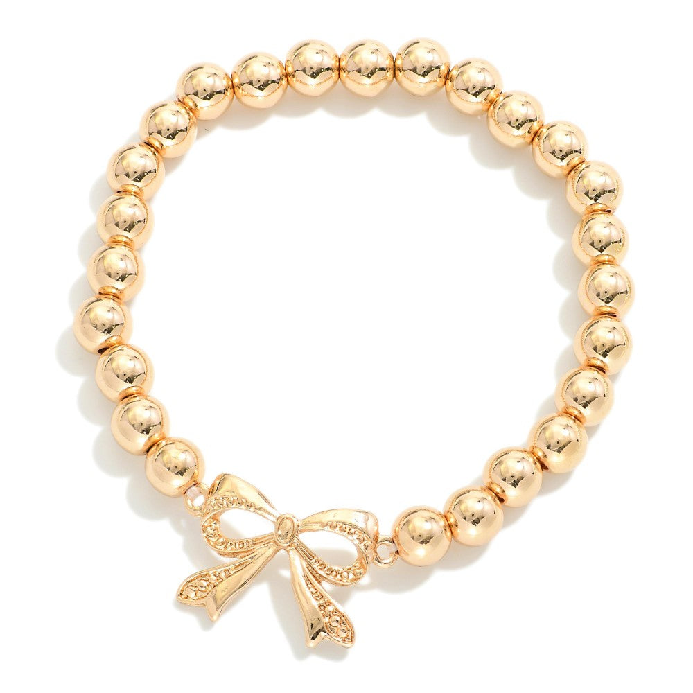 Camille Beaded Bow Bracelet