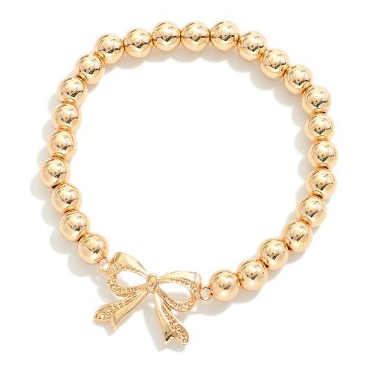 Camille Beaded Bow Bracelet