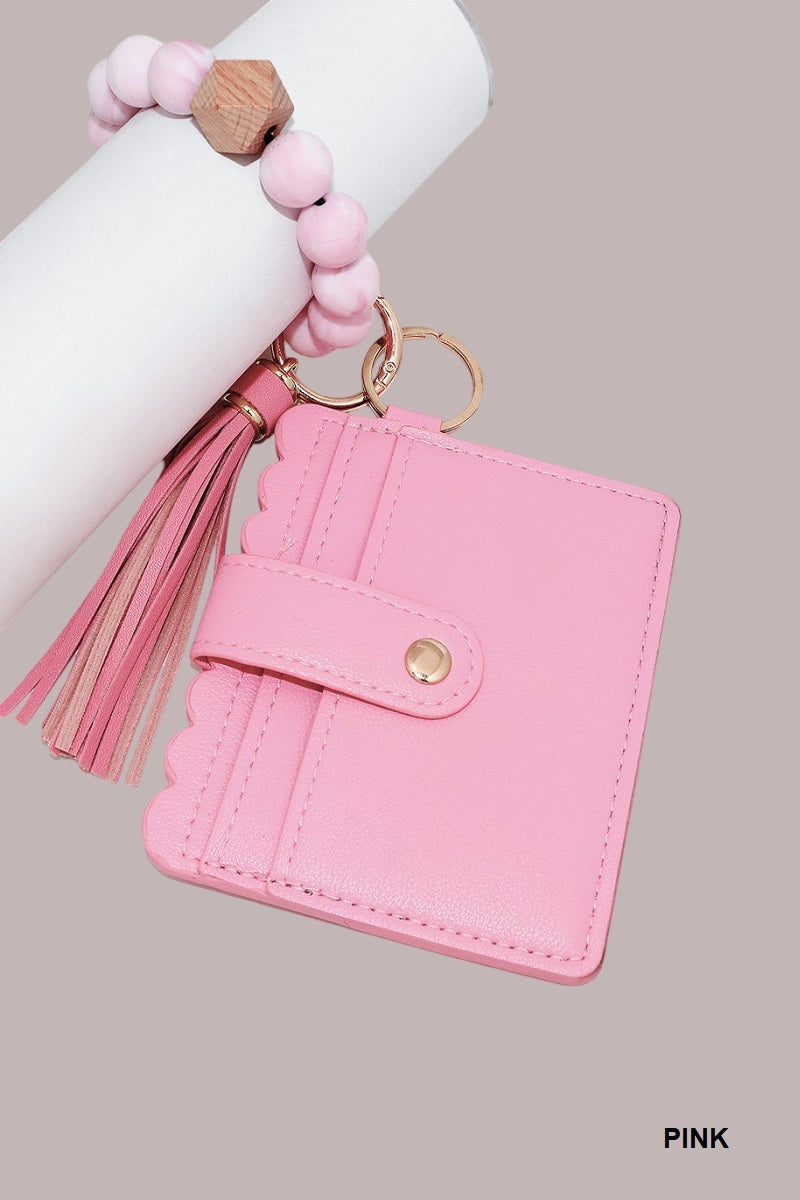 Beaded Keychain Wristlet