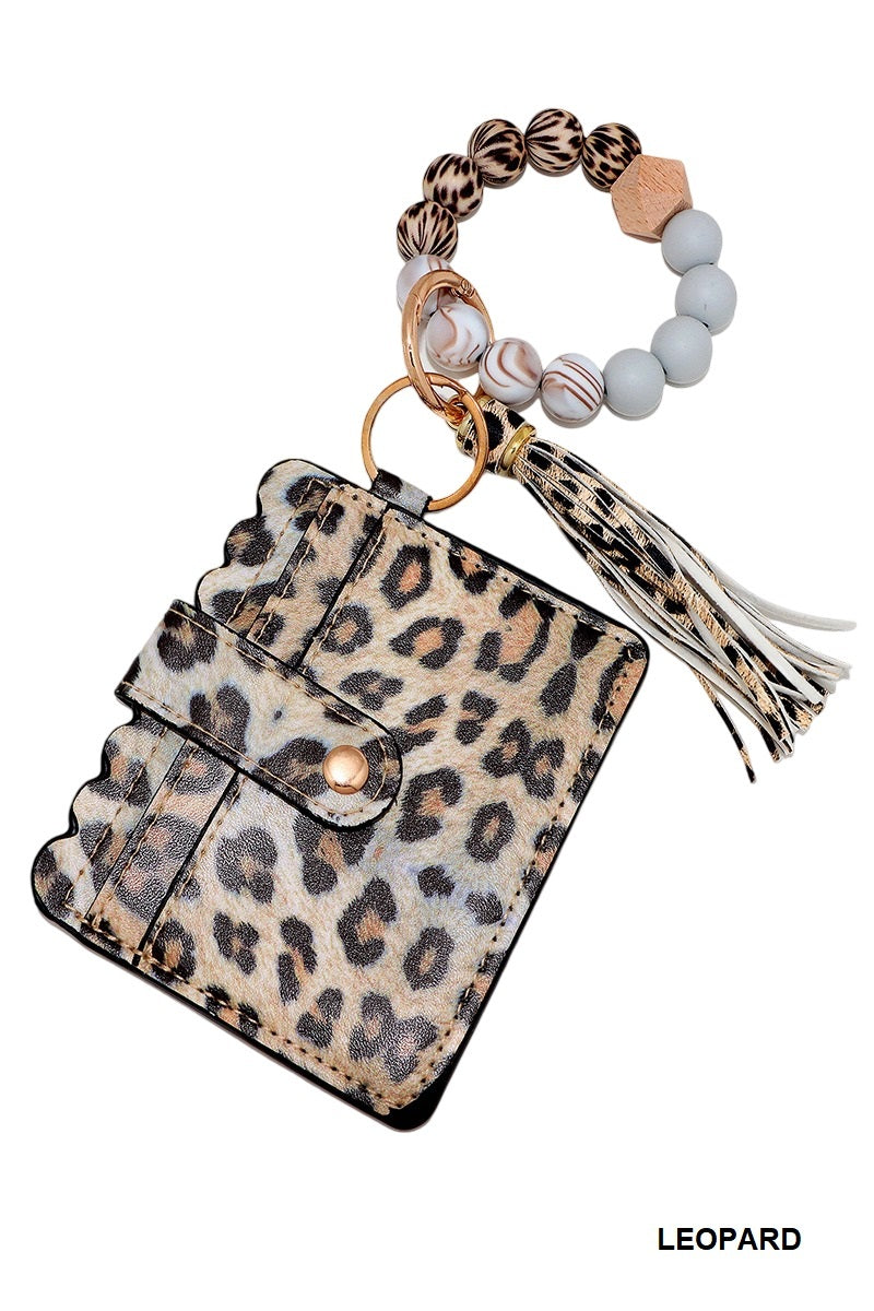 Beaded Keychain Wristlet