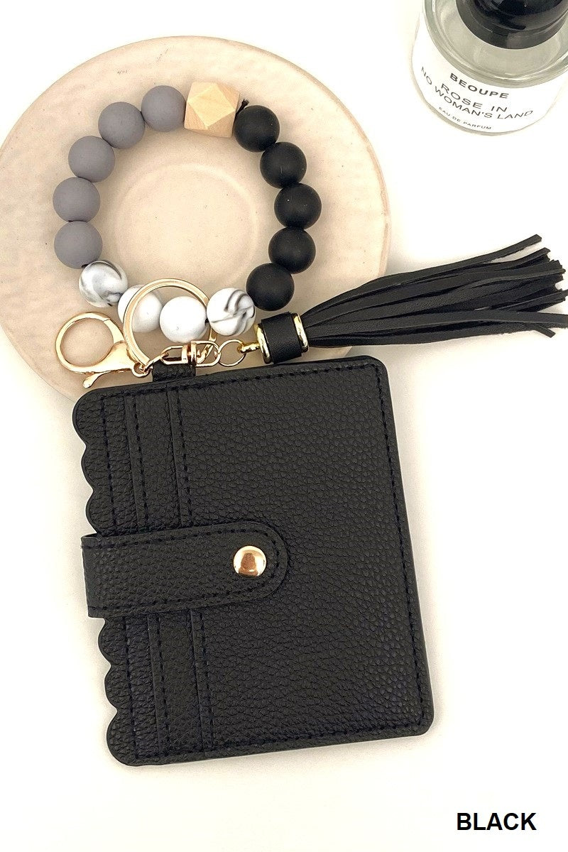 Beaded Keychain Wristlet