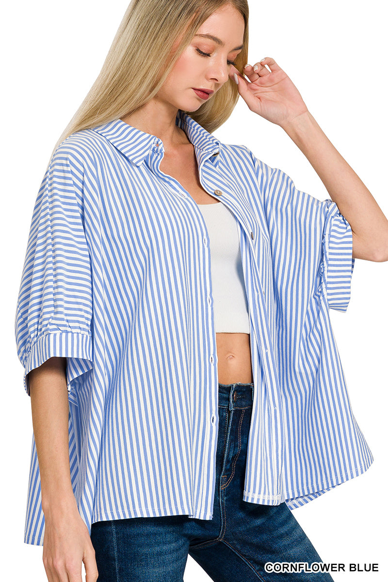 Olivia Striped Button Down