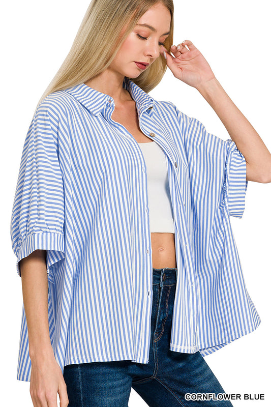 Olivia Striped Button Down