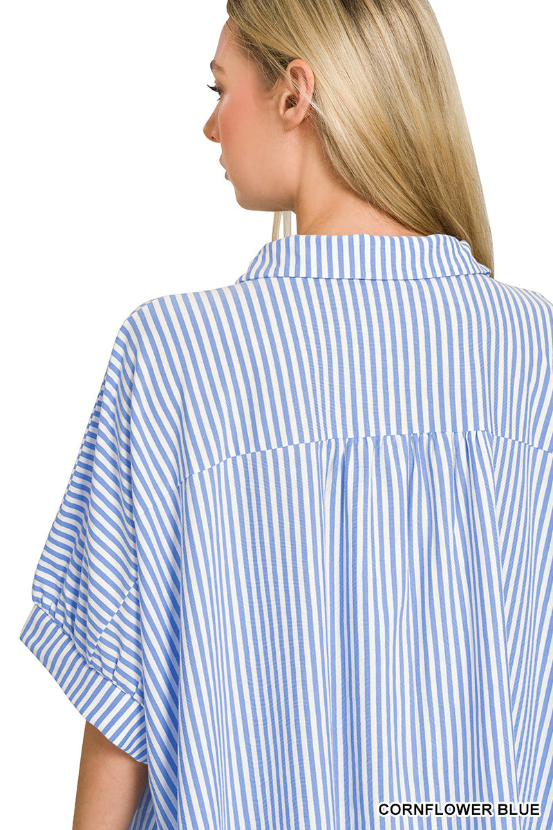 Olivia Striped Button Down