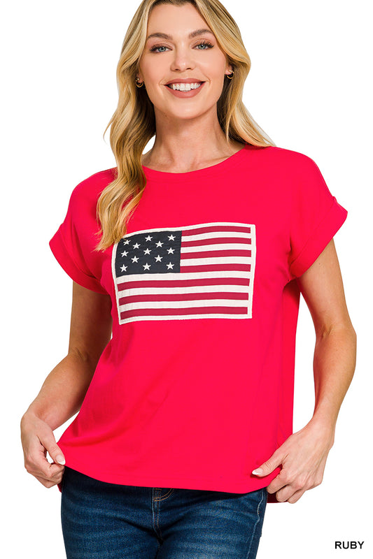 Lilly American Flag Top