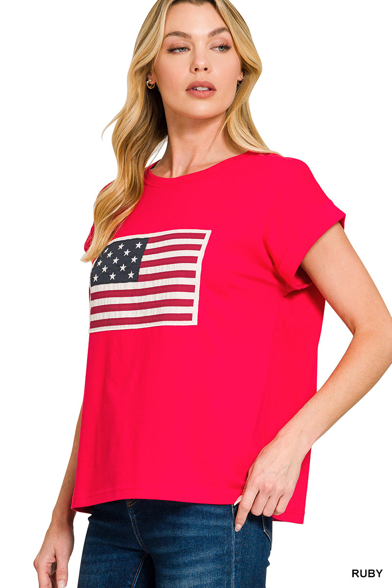 Lilly American Flag Top