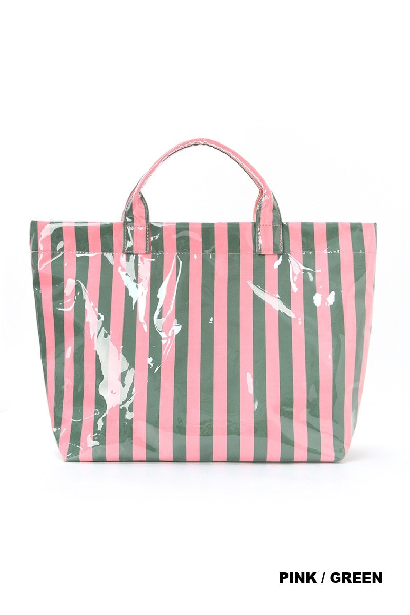 Leanie Striped Tote Bag