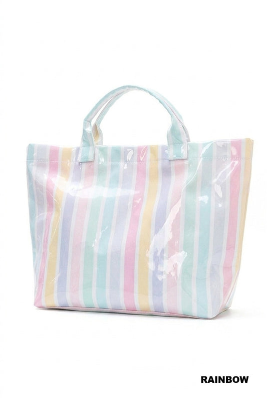 Leanie Striped Tote Bag
