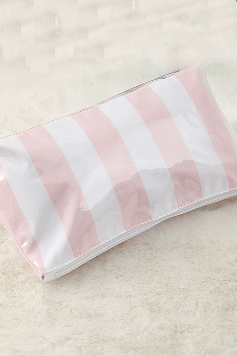 Ava Striped Cosmetic Pouch