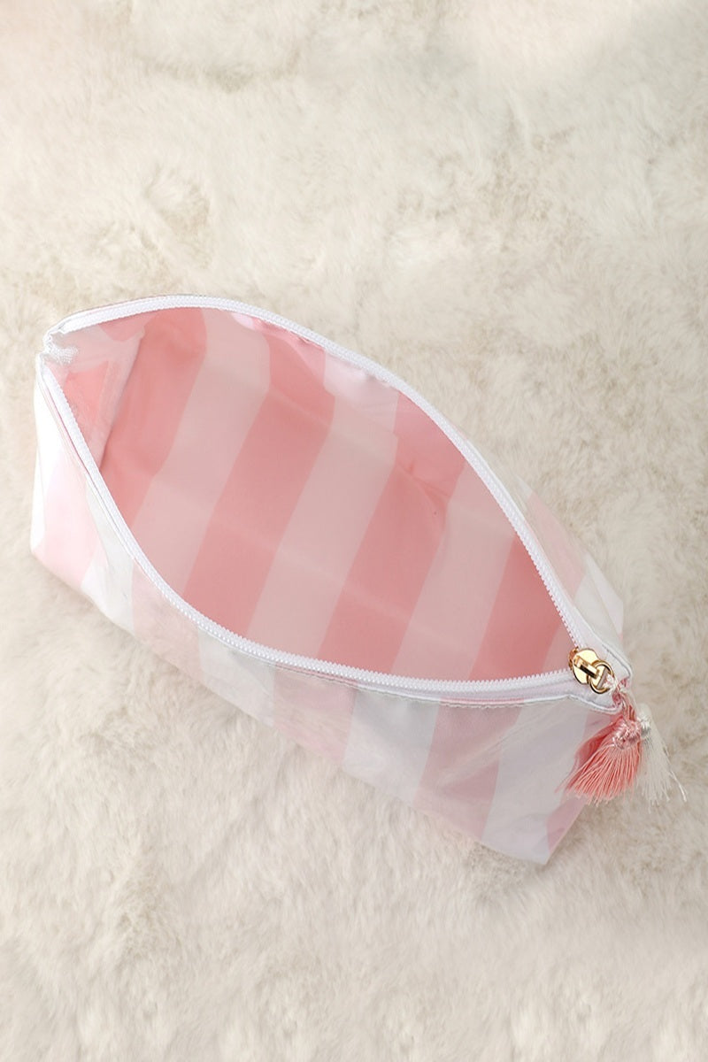 Ava Striped Cosmetic Pouch