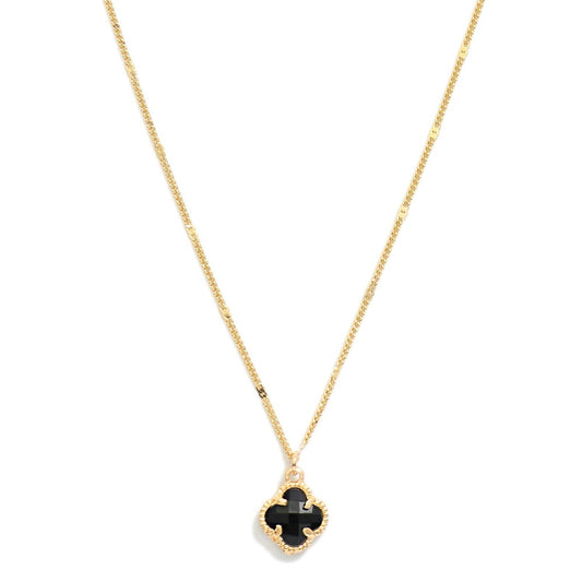 Sharen Black Clover Necklace
