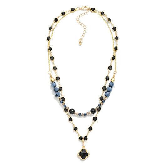 Callie Clover Double Necklace