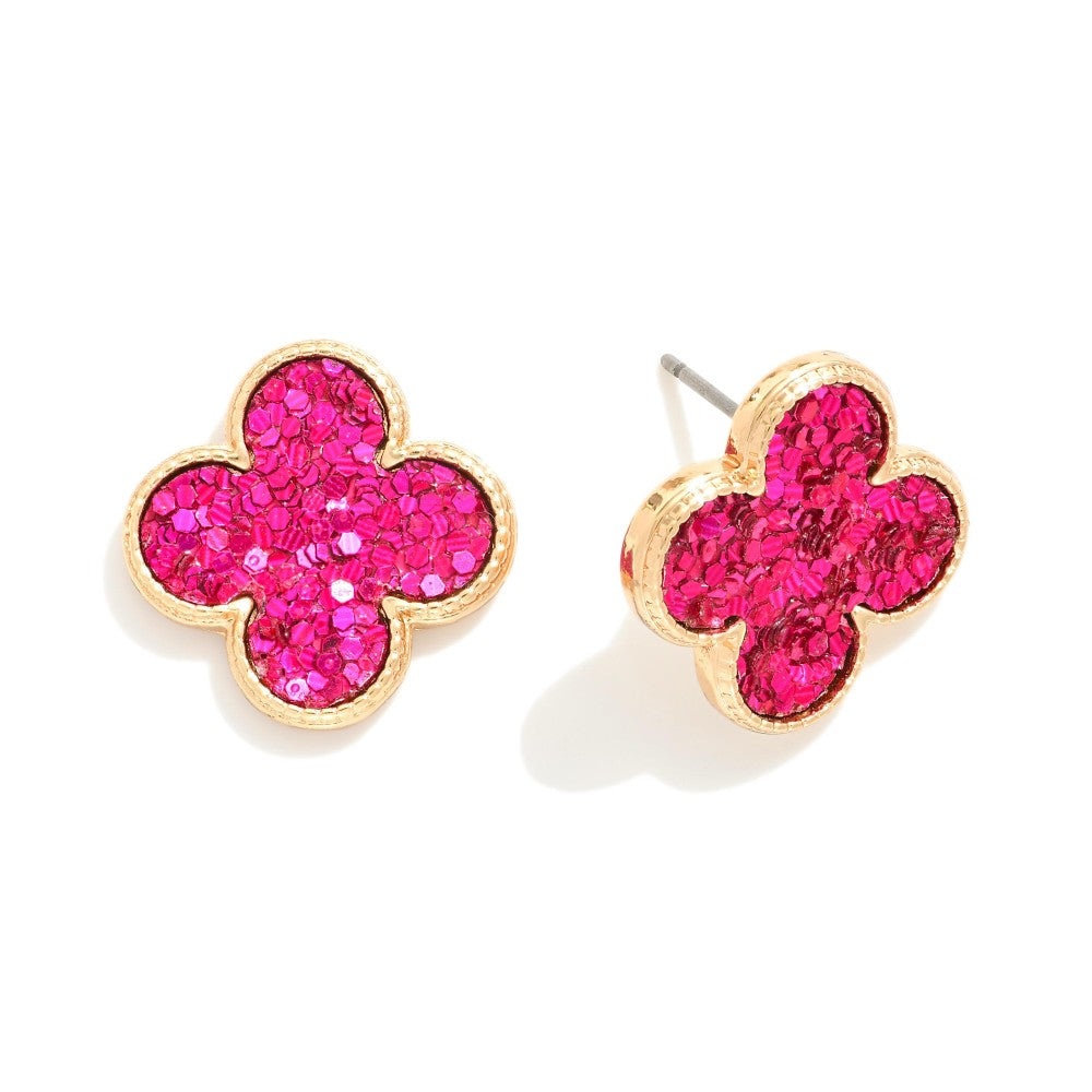 Ella Sequin Clover Studs