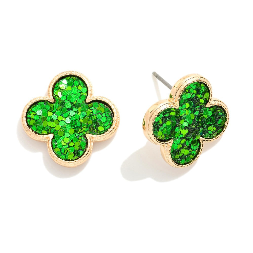 Ella Sequin Clover Studs