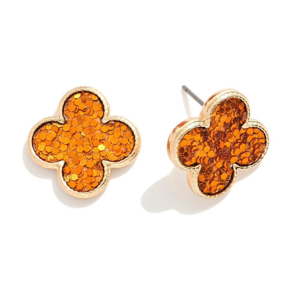 Ella Sequin Clover Studs