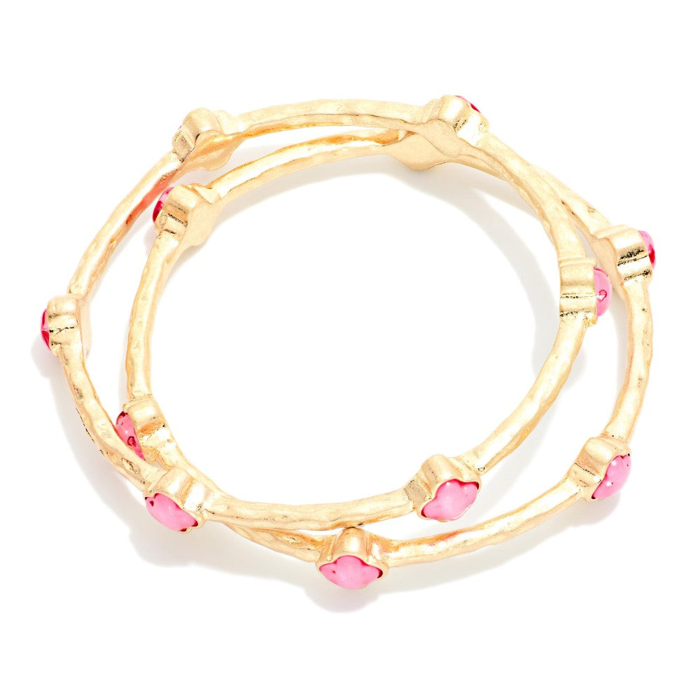 Nina Clover Bangle Bracelets