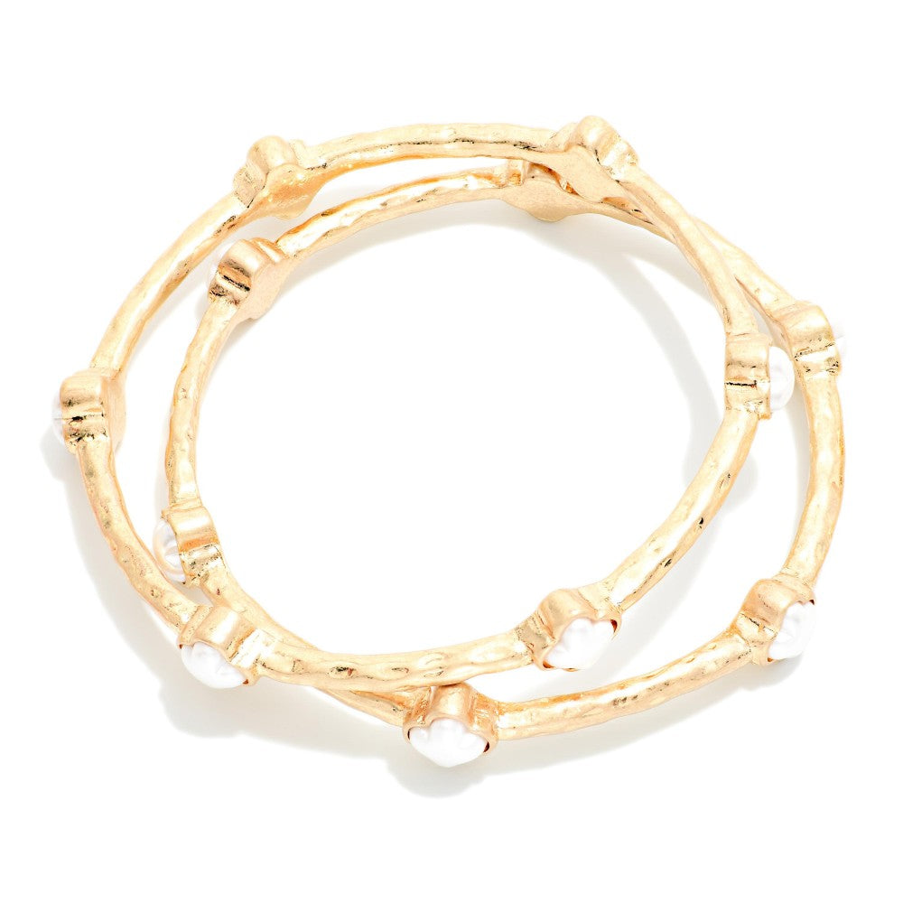 Nina Clover Bangle Bracelets