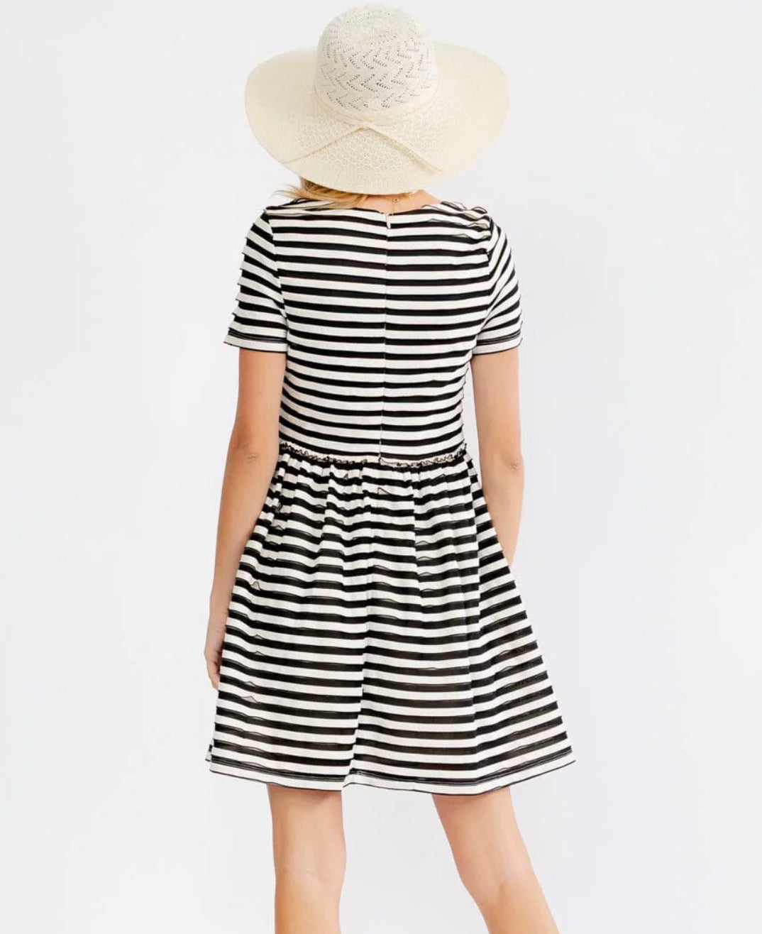 Marcy Striped Mini Dress